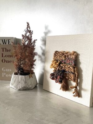 手作布框梭織畫 Weaving on Cloth Frame